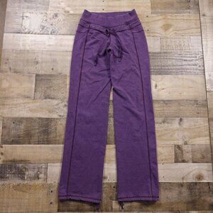 Lululemon Lounge‎ Sweatpants Women’s Size 4 Purple Wide Leg 33” Inseam